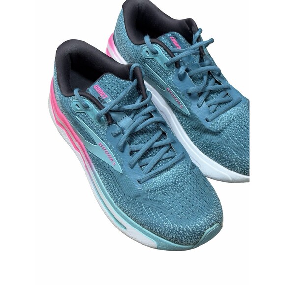 Brooks Ghost Max 2 Running Shoes Women Size 10 Medium B Aqua Pink Walking Clean - Picture 11 of 13